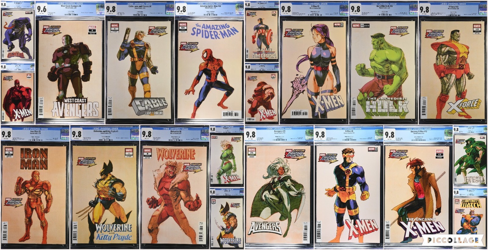 Marvel Vs Capcom Bengus Variants CGC 9.8 LOT of 20 Full Set 2025