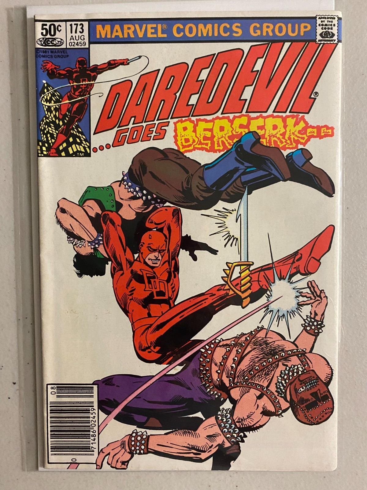 Daredevil #173 newsstand 1st appearance Michael Reese 6.0 (1981)