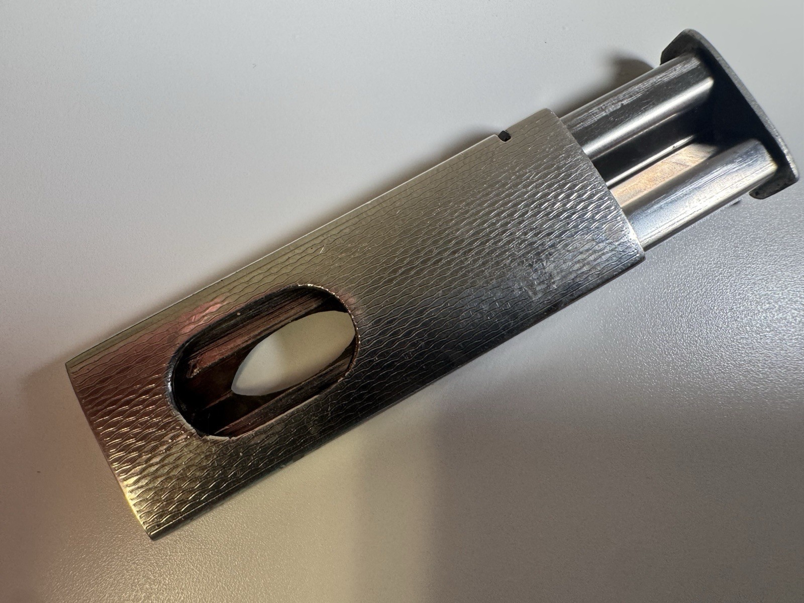 vintage dunhill london cigar cutter stainless steel