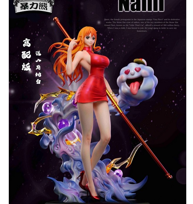 BLX Studio One Piece Nami Resin Statue in stock H26.3cm Painted Zeus Base New