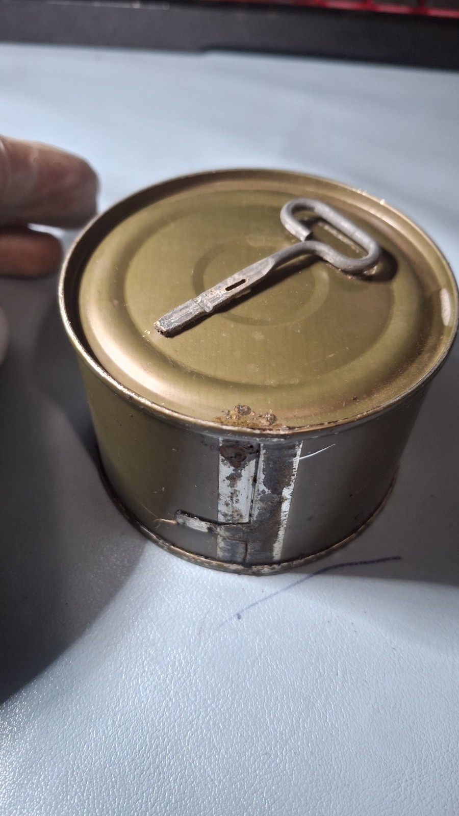 1955 RCI PECAN VINTAGE RATION MILITARY Sealed With Key