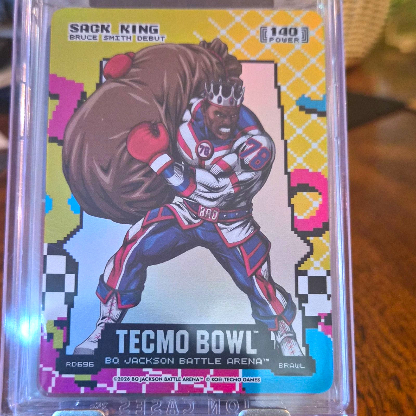Tecmo Bowl Bo Jackson Battle Arena Sack King Bruce Smith Debut RD696 Holo 2026