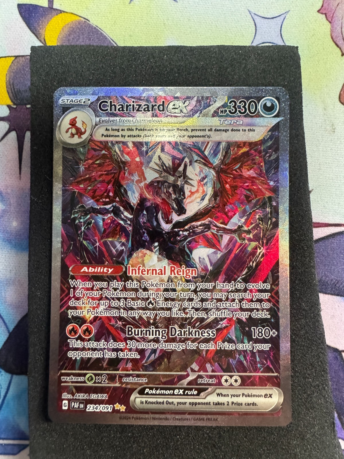 Charizard EX Card 234/091 Pokémon TCG Paldean Fates Special Illustration Rare