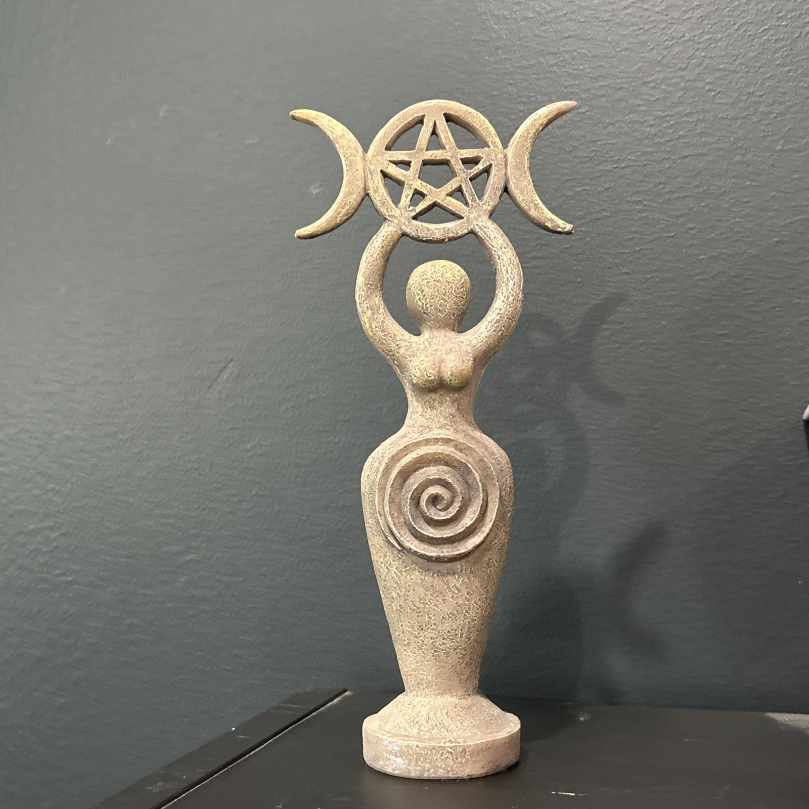 Ebros The Spiral Goddess Feminine Power Spiritual Triple Goddess Figurine 8 inch