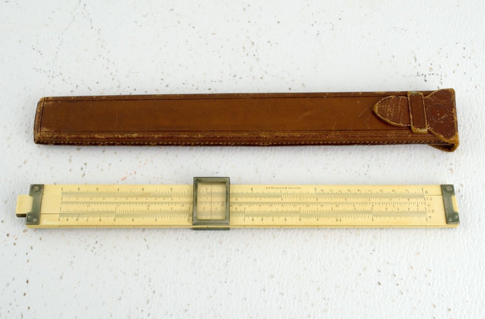 1915-1916 K&E Keuffel & Esser 4000 Series Polyphase Slide Rule Pat 1900 w Sheath 1915-1916 K&E Keuffel & Esser 4000 Series Polyphase Slide Rule Pat 1900 w Sheath