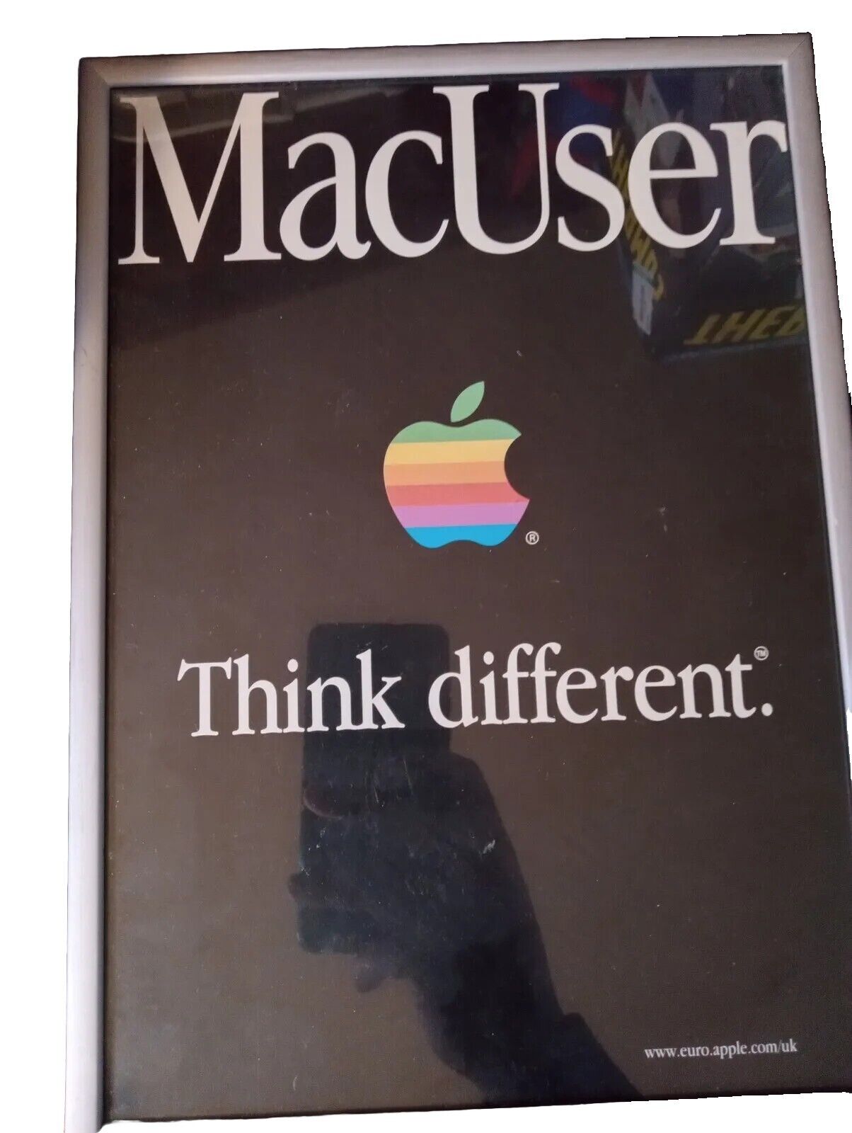 Apple Vintage  Original MacUser  Poster  Framed  