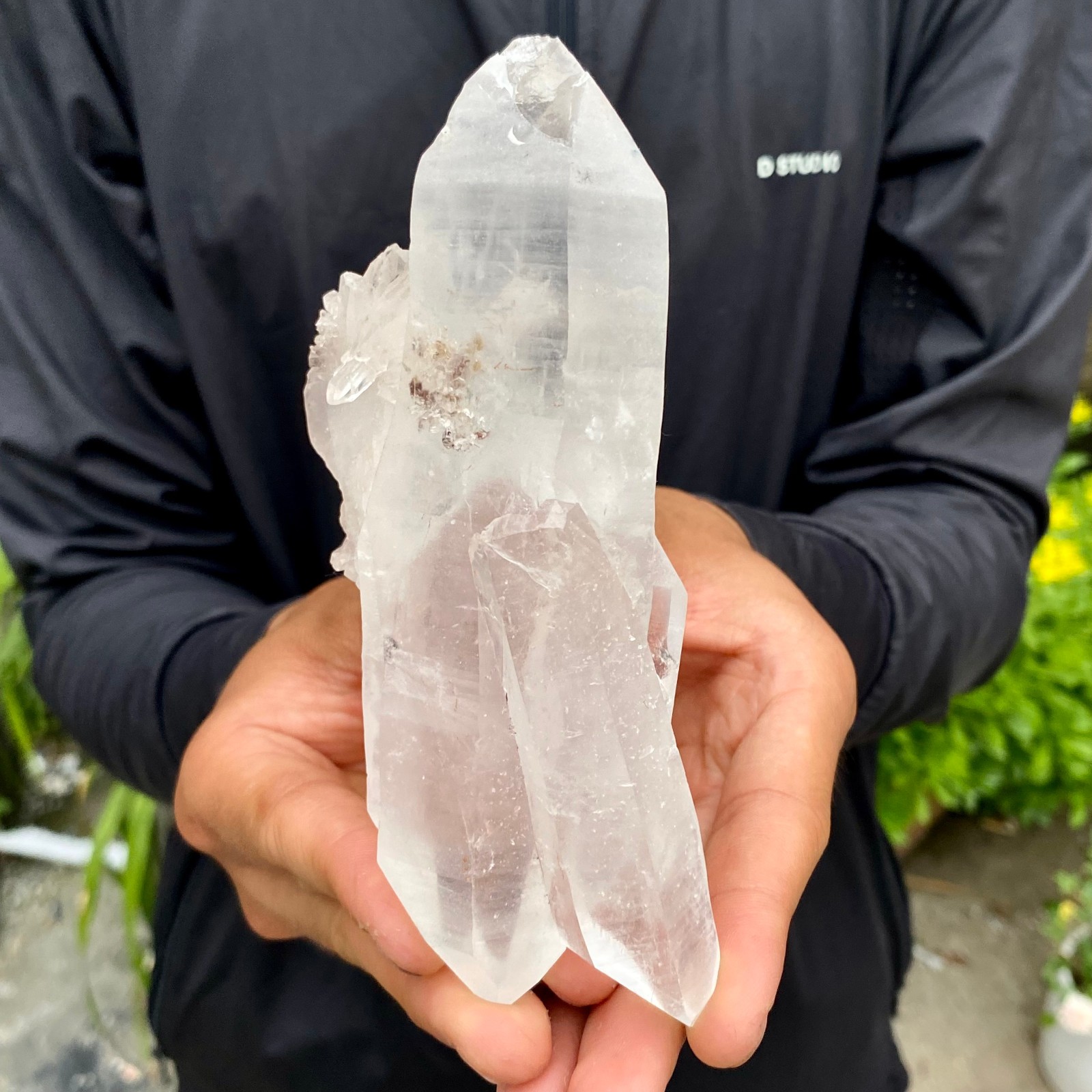 1.16LB A+++ Natural white Crystal Himalayan quartz cluster /mineralsls Specimen