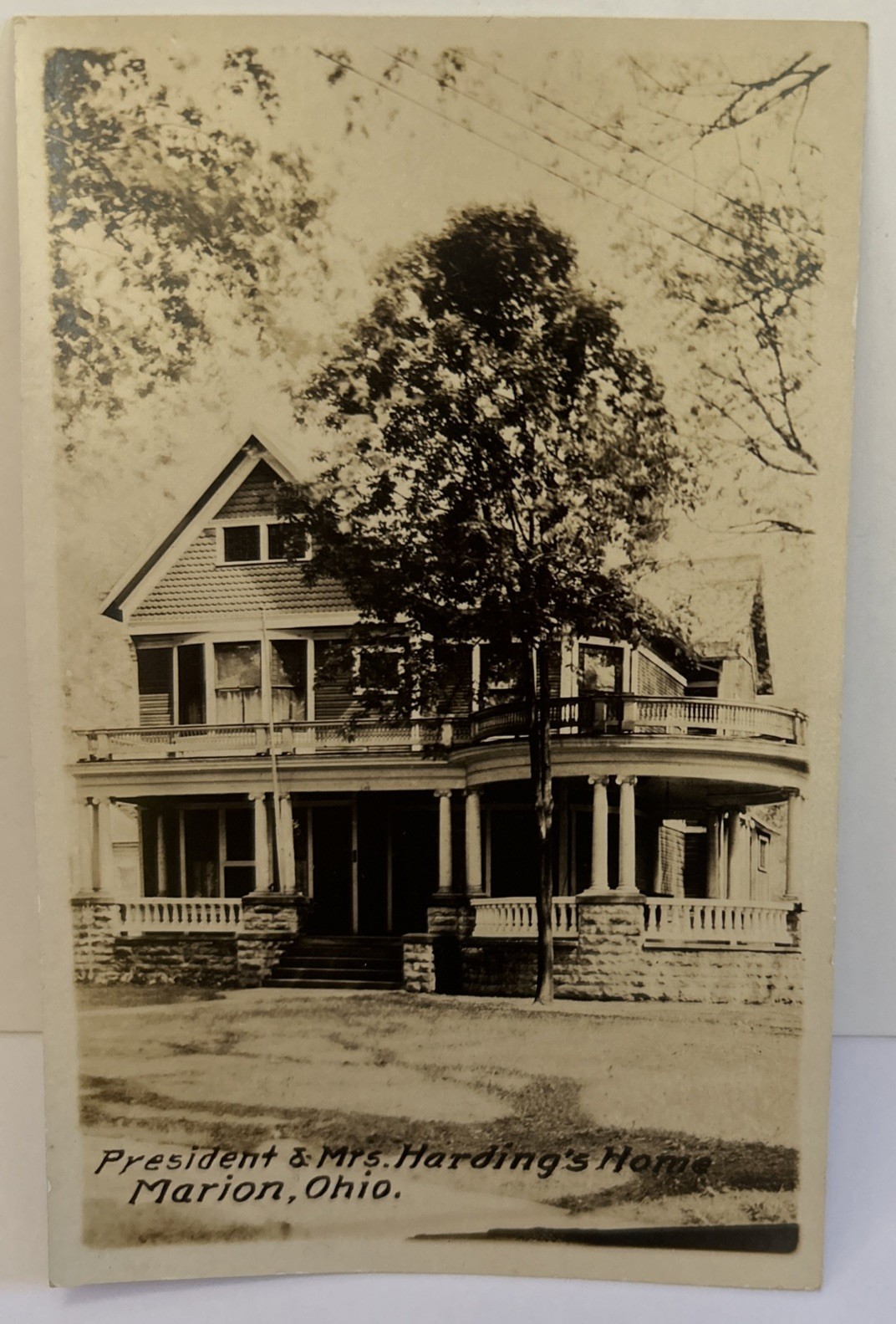 1921 Rppc Marion, Ohio President and Mrs. Harding‘s home victorian house 1921 Rppc Marion, Ohio President and Mrs. Harding‘s home victorian house