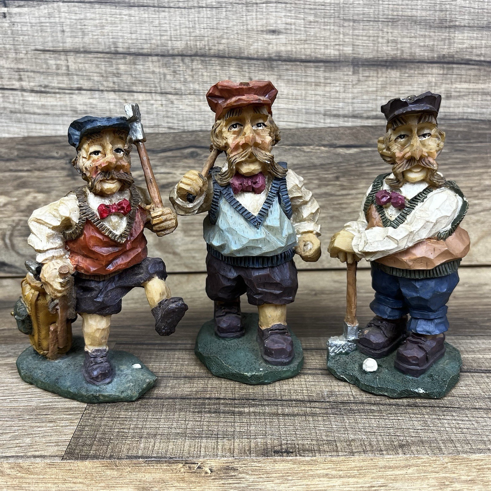 David Frykman Portfolio Set of 3 Golfer Figures 5