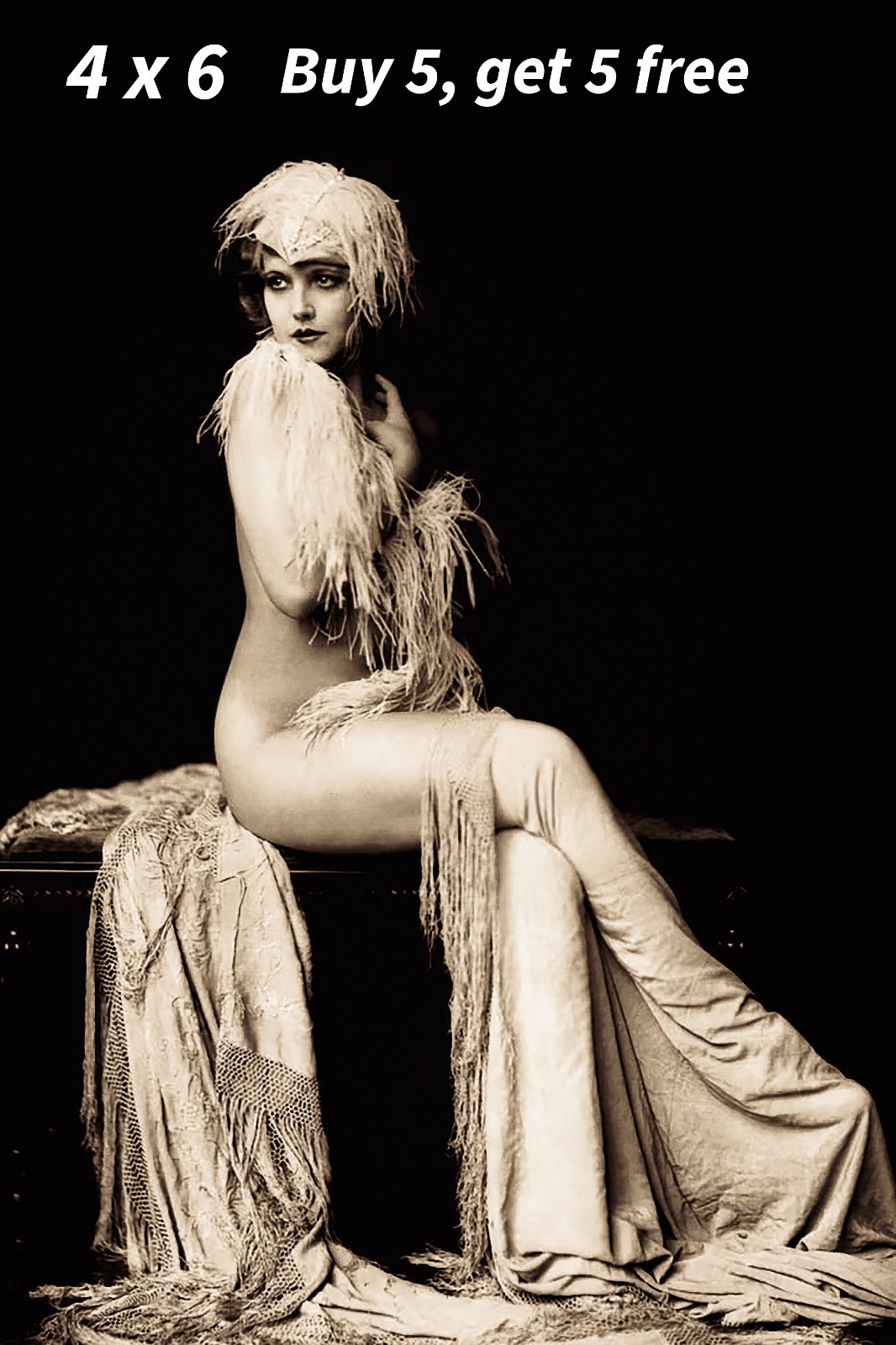 Ziegfeld Follies 💚 4x6 Photo - 1920s Flapper Era - Vintage Broadway - Stage Cla