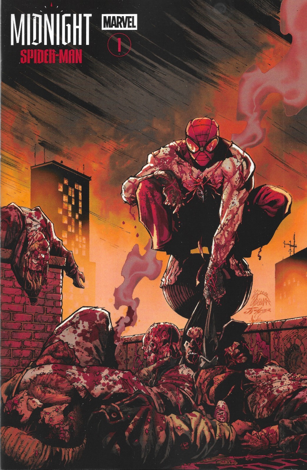 MIDNIGHT SPIDER-MAN #1 CVR B RYAN STEGMAN MIDNIGHT BLOODBATH (VF/VF+)MARVEL 2026