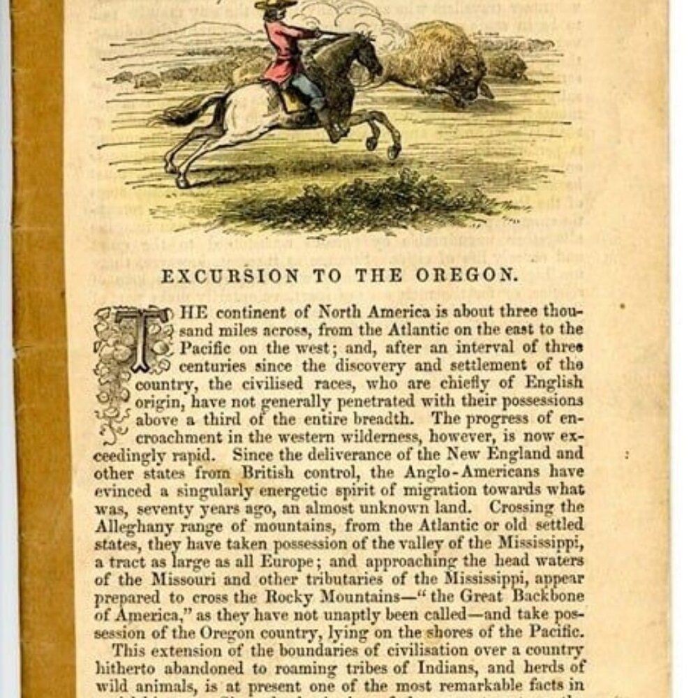 1839 Excursion To The Oregon John K Townsend Excursion To Rockies Booklet