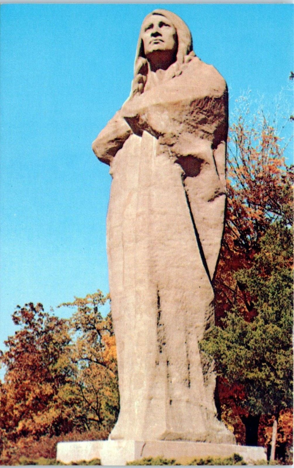 Black Hawk Statue Eagle\'s Nest Bluff Lowden State Park Oregon, Illinois Postcard