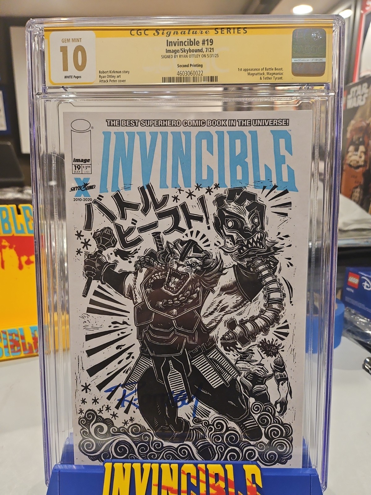 Invincible #19 Second Print Cgc 10🤯🤯🔥🔥🔥 Signed By Ottley