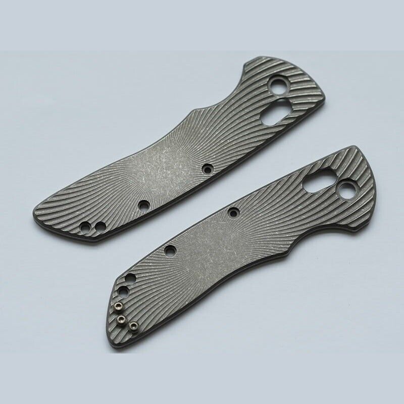 1 Pair Custom Made Titanium Alloy  Knife Handle Scales for Hogue Deka 2