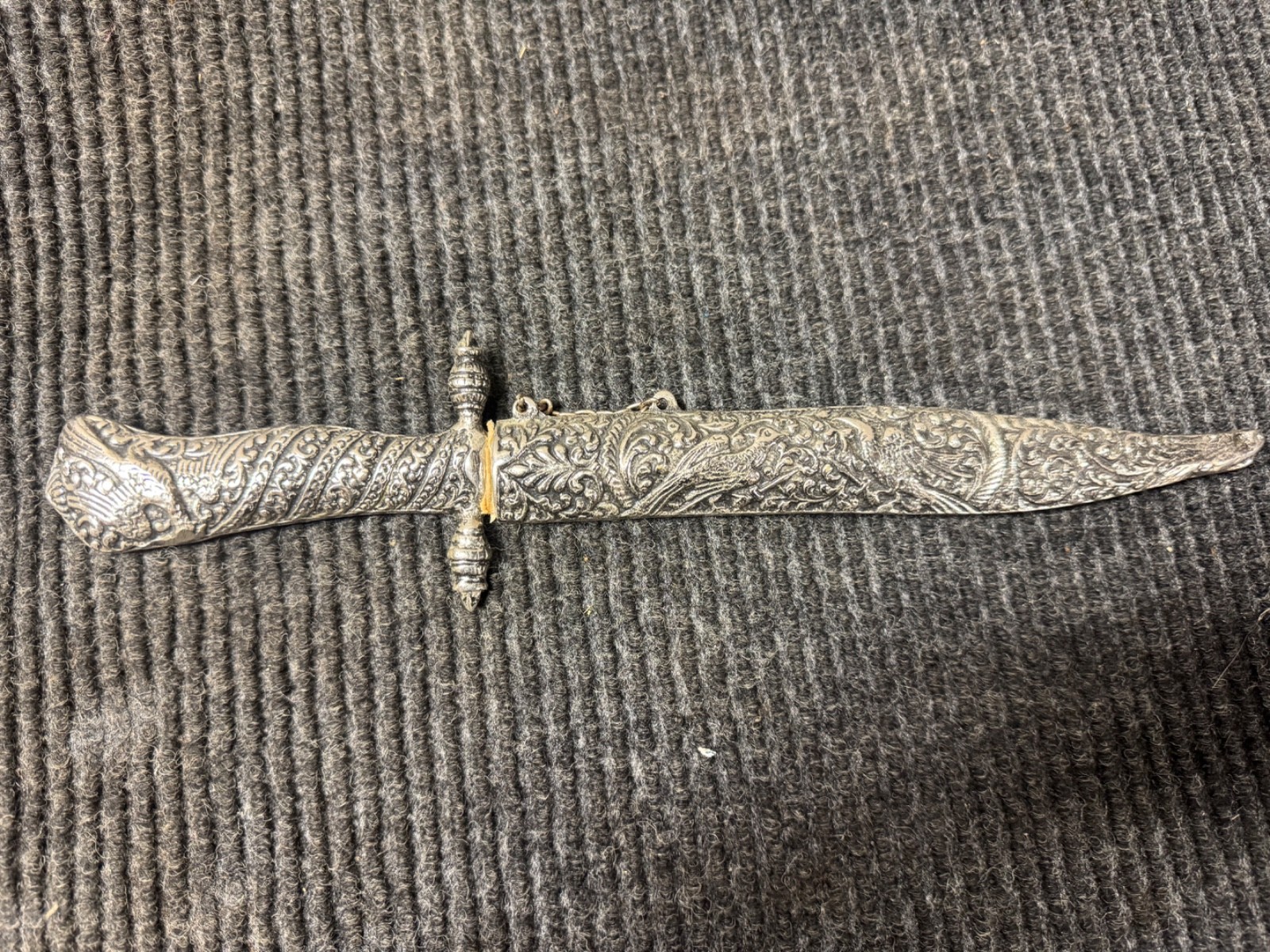 Vintage Athens Carved Bird Knife Letter Opener Dagger With Sheath Vintage Athens Carved Bird Knife Letter Opener Dagger With Sheath