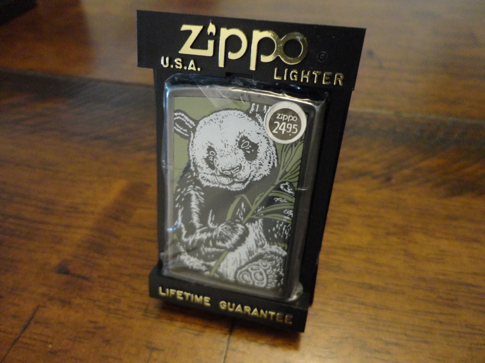 BARRETT-SMYTHE GIANT PANDA ZIPPO LIGHTER MINT IN BOX 1995