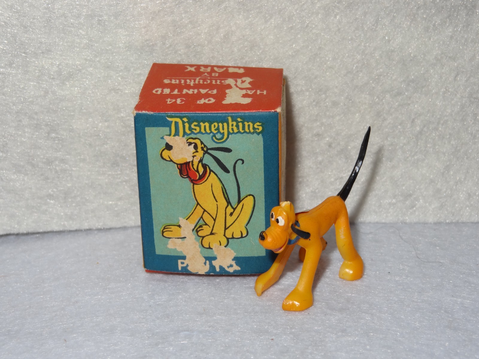Vintage Disney Pluto Hand Painted Disneykins by Marx Paper Character Insert