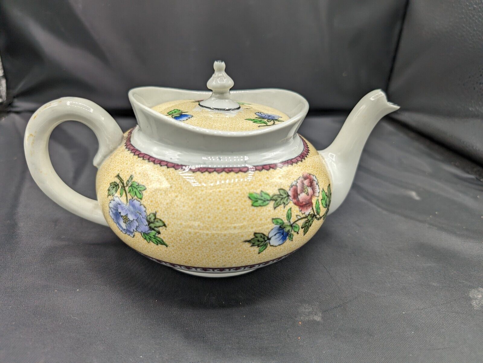 Antique Royal Cauldon Victoria Teapot With Lid ENGLAND Rare 1917