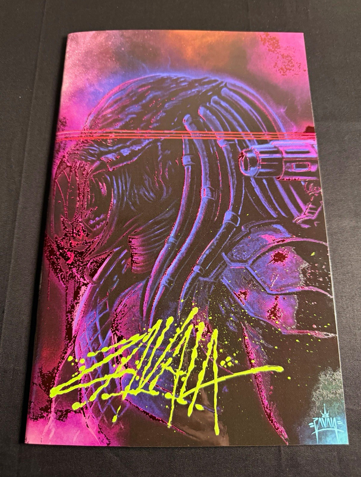 FAME: Arnold Schwarzenegger #1 Signed Martin Zavala Spot Foil Variant 113/200