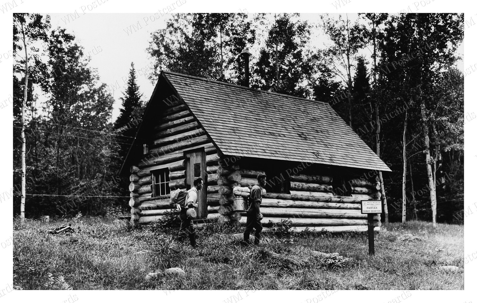 White Mountain New Hampshire 1926 Forest Ranger Cabin Standard Postcard