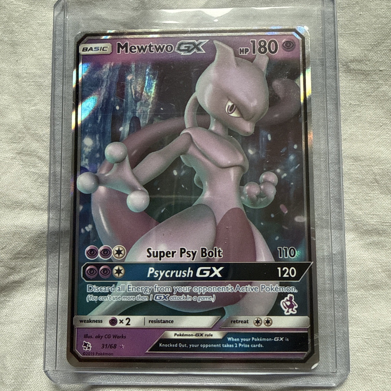 Pokémon TCG Mewtwo GX 31/68 Hidden Fates