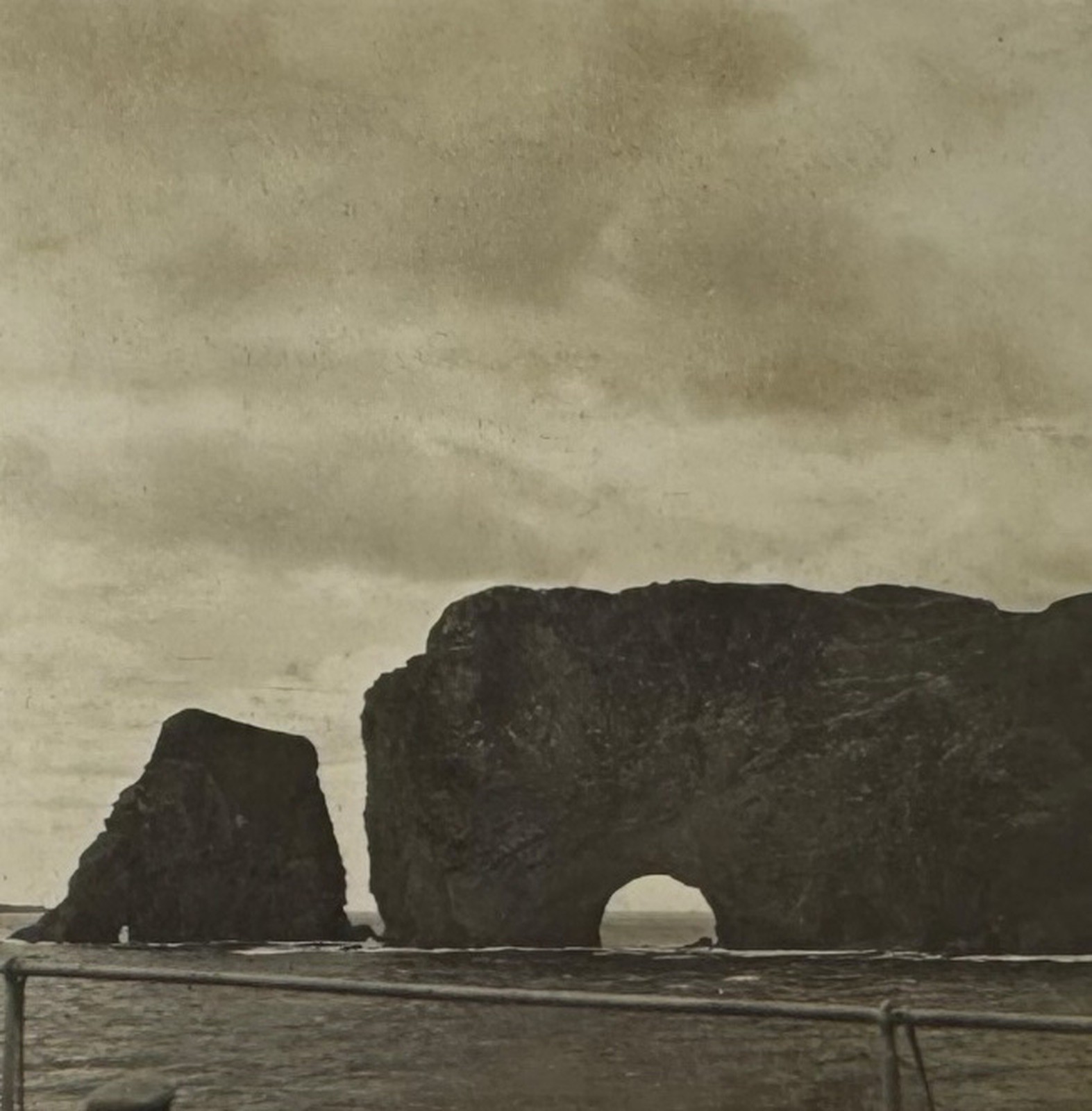 c1915 Perce Rock Québec, Canada - One-of-a-Kind Family Travel Photo Stereoview c1915 Perce Rock Québec, Canada - One-of-a-Kind Family Travel Photo Stereoview