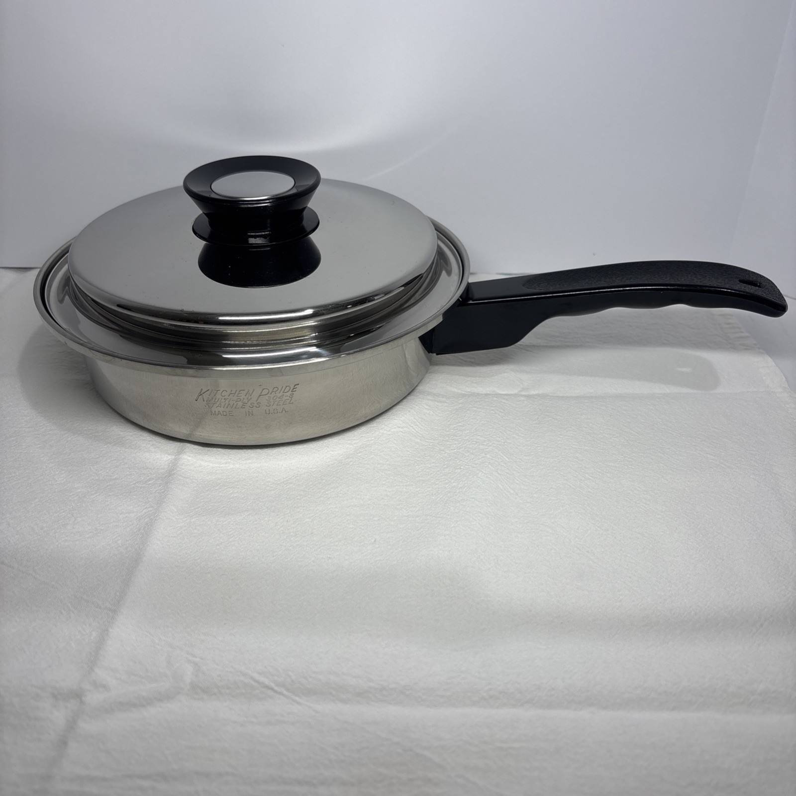 Vintage Kitchen Pride 304-Stainless Saucepan. 8”