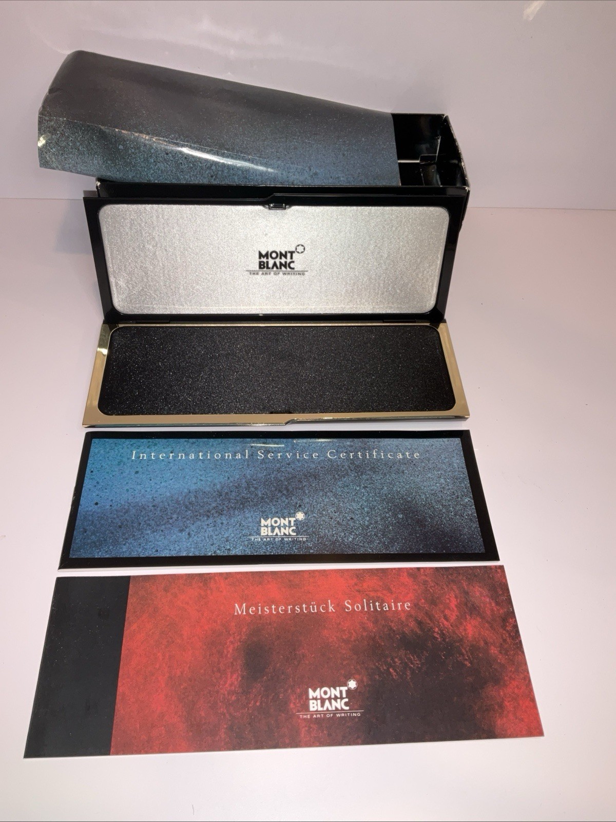 Montblanc Meisterstuck Solitaire 163VP Pen Box Case Papers EMPTY NO PEN Germany