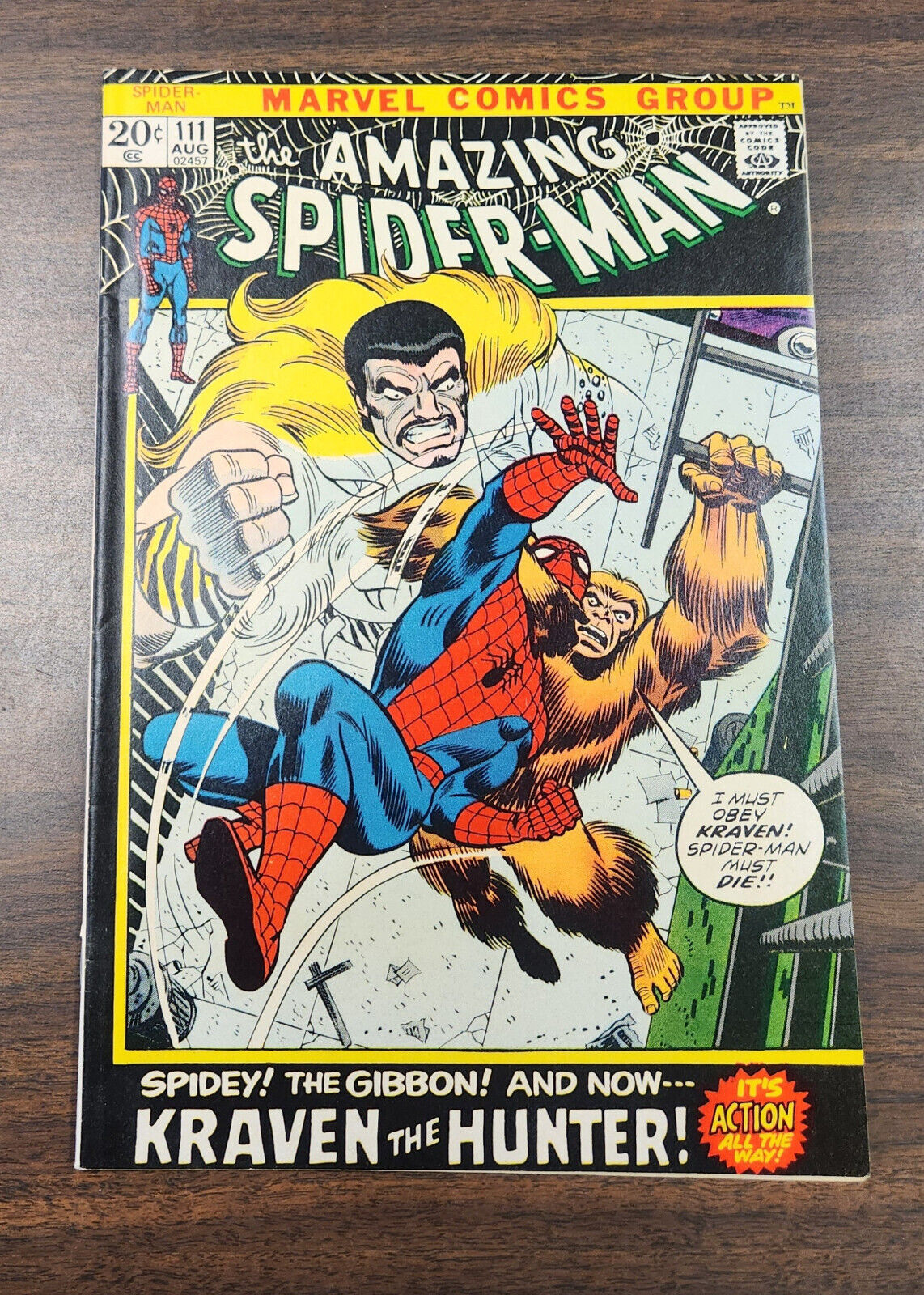 Amazing Spider-Man 111 VF Marvel 1972