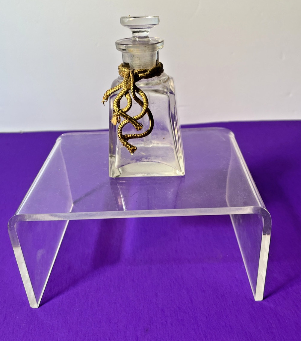 Vintage French? Clear Glass Perfume Cologne Vanity Bottle with Dauber 1930\'s?