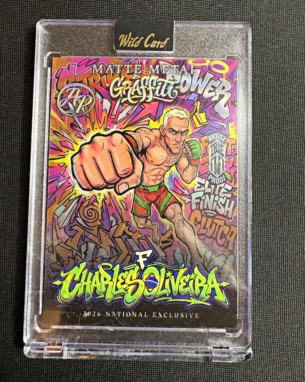 Wild Card 2026 Matte Metal Graffiti C. Oliveira True 1/1 National Exclusive AP