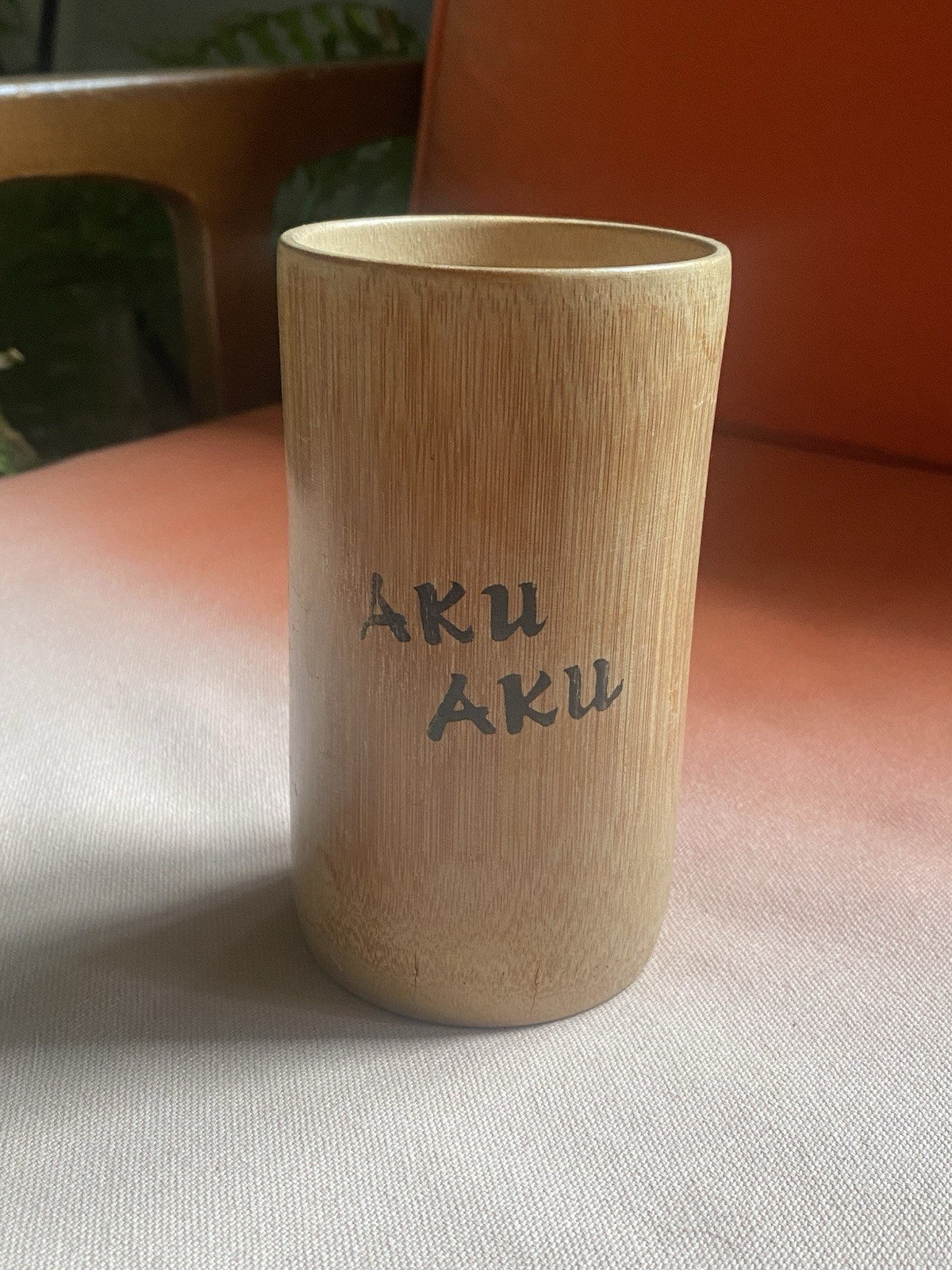 Vintage Aku Aku Bamboo Look Tiki Mug  Stardust Hotel Casino Las Vegas Very Rare