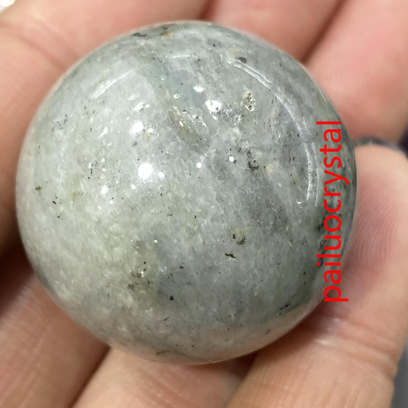 1pc Natural Labradorite Ball Quartz Crystal Sphere Reiki Healing 30mm+