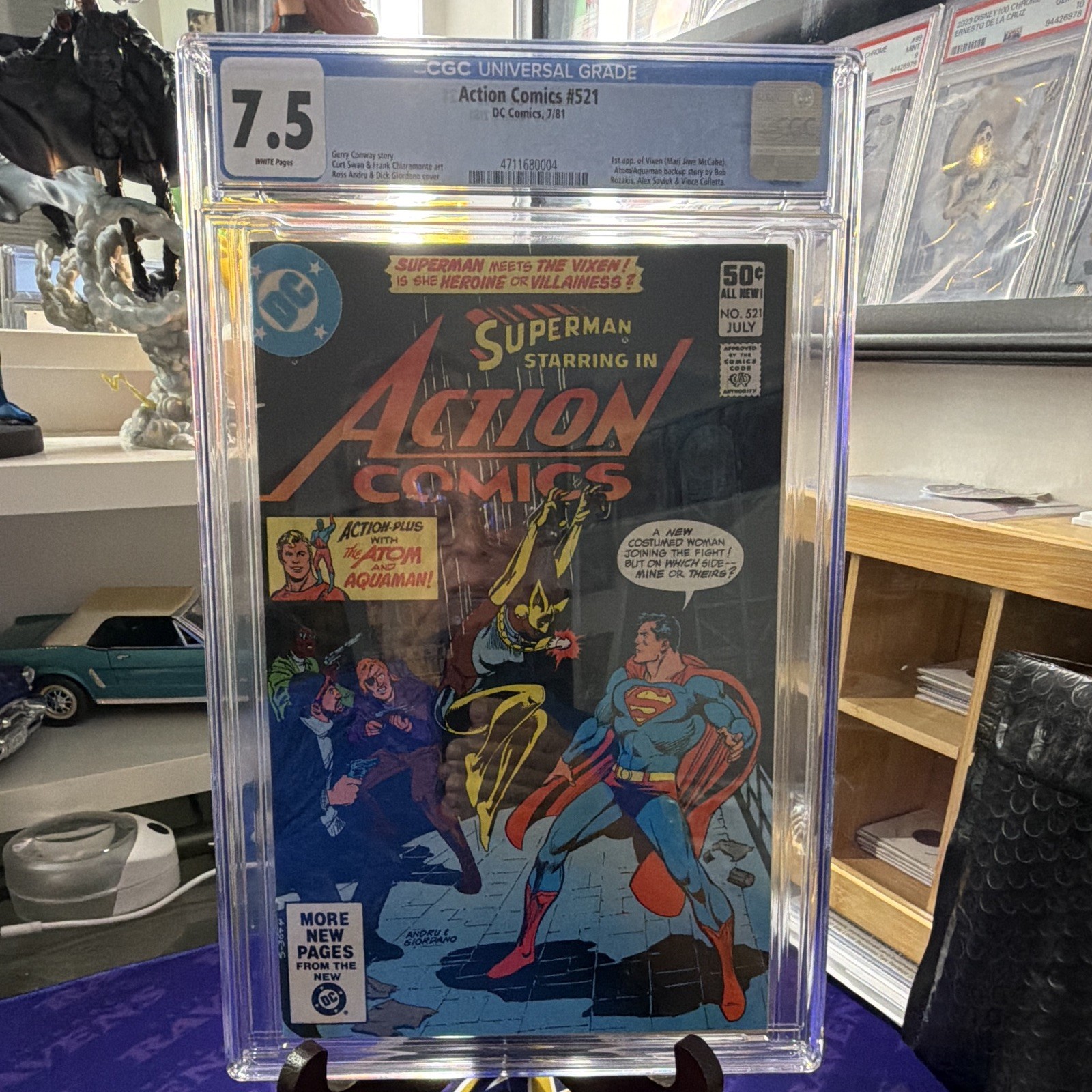 DC Comics Action Comics #521 (1981) CGC 7.5 Superman meets Vixen