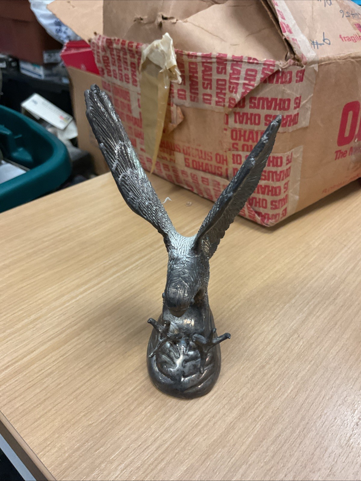 Hampshire Geniune Silverplated Eagle Sculpture Statue Figurine Bird USA (2)