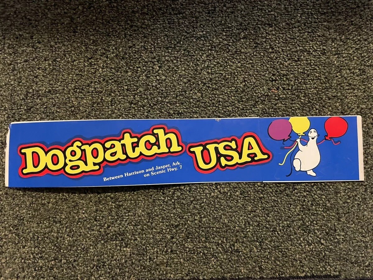 Vintage Dogpatch USA Bumper Sticker