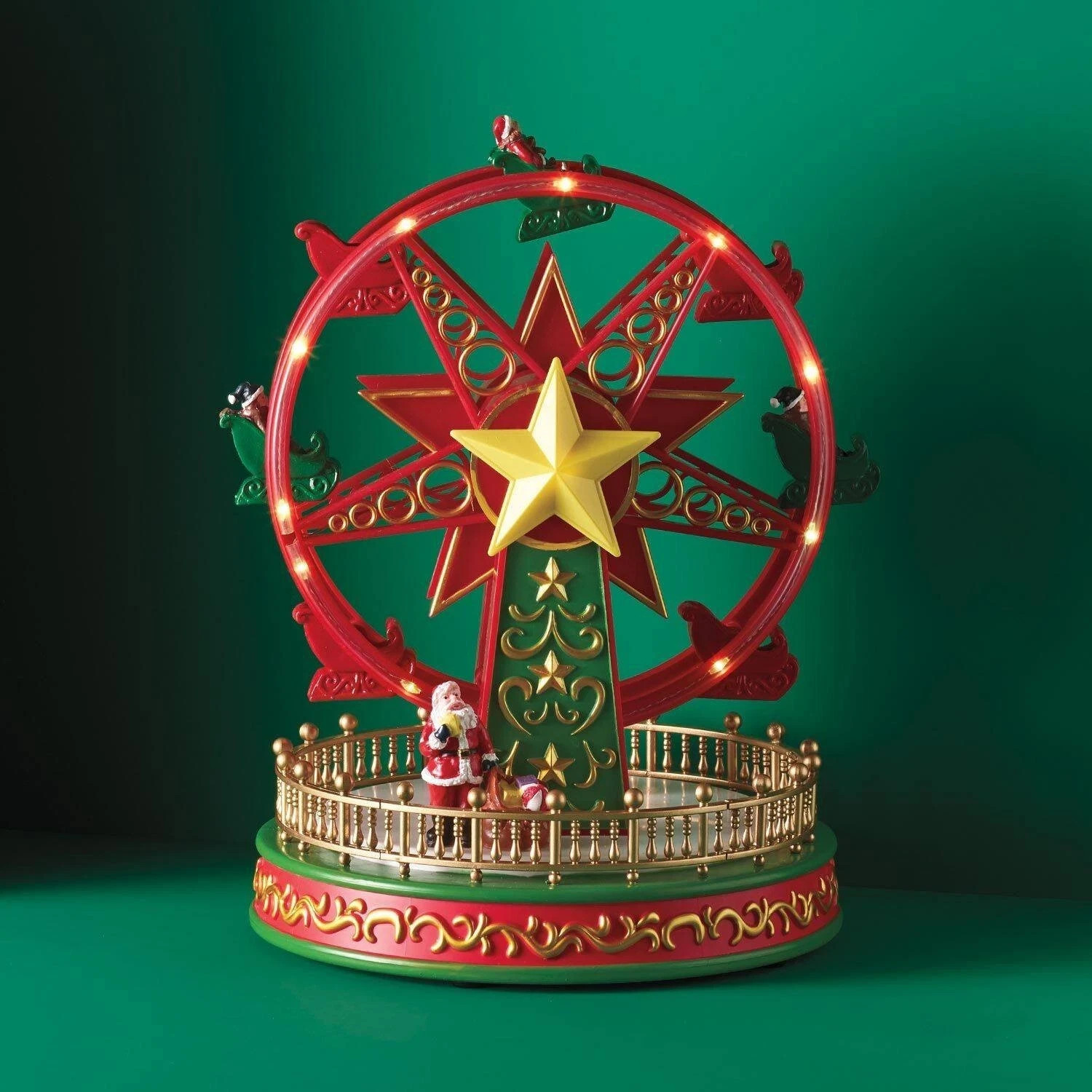 Avon Christmas Musical Light Up Ferris Wheel Plays 8 Songs Brand New in Box