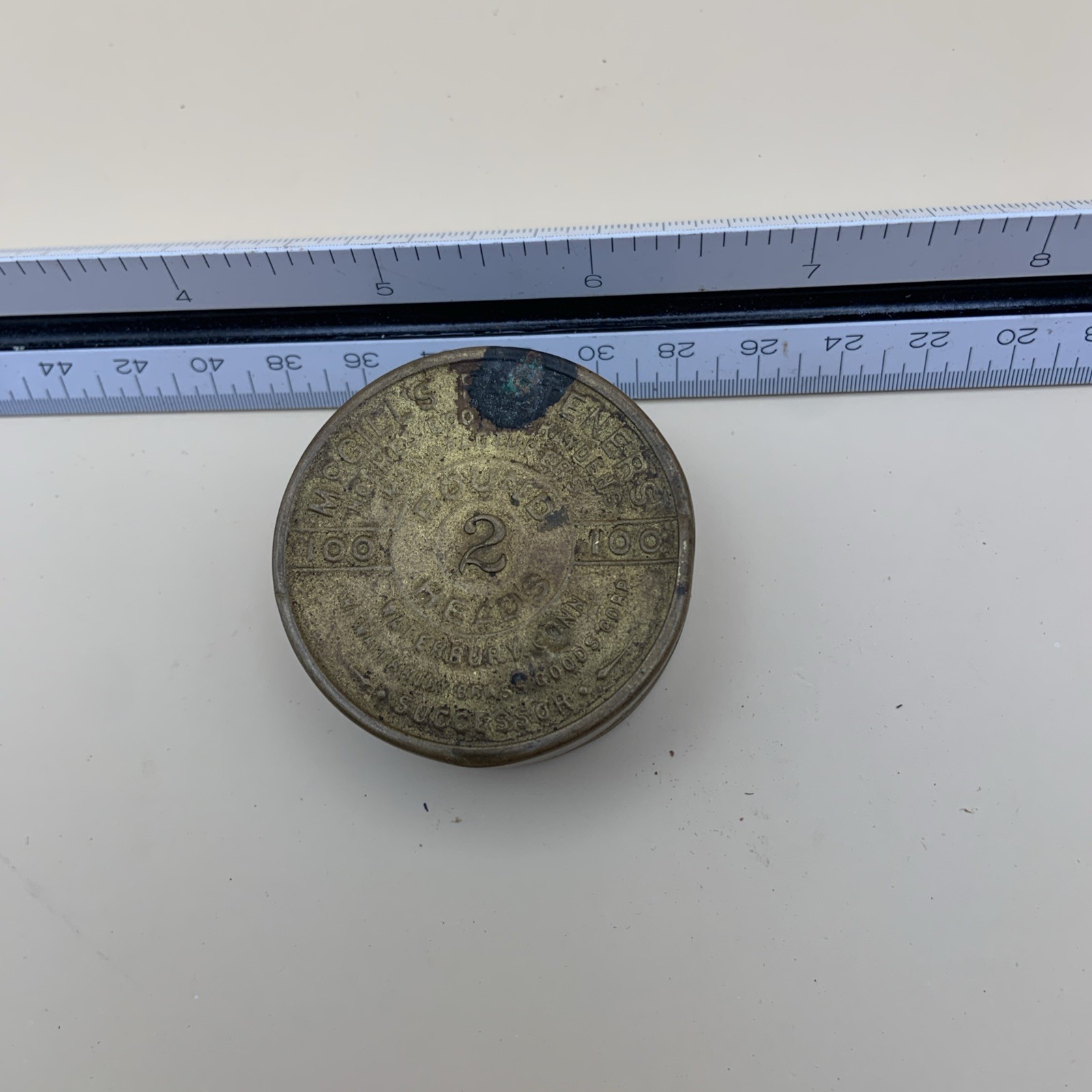 Vintage McGill's Fasteners No. 2 Round Head EMPTY Advertising Container Tin