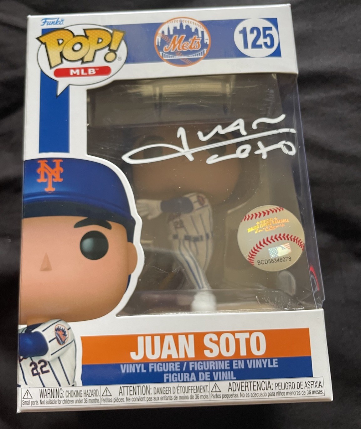 Juan Soto Signed Funko Pop New York Mets Superstar Beckett COA (swapped)