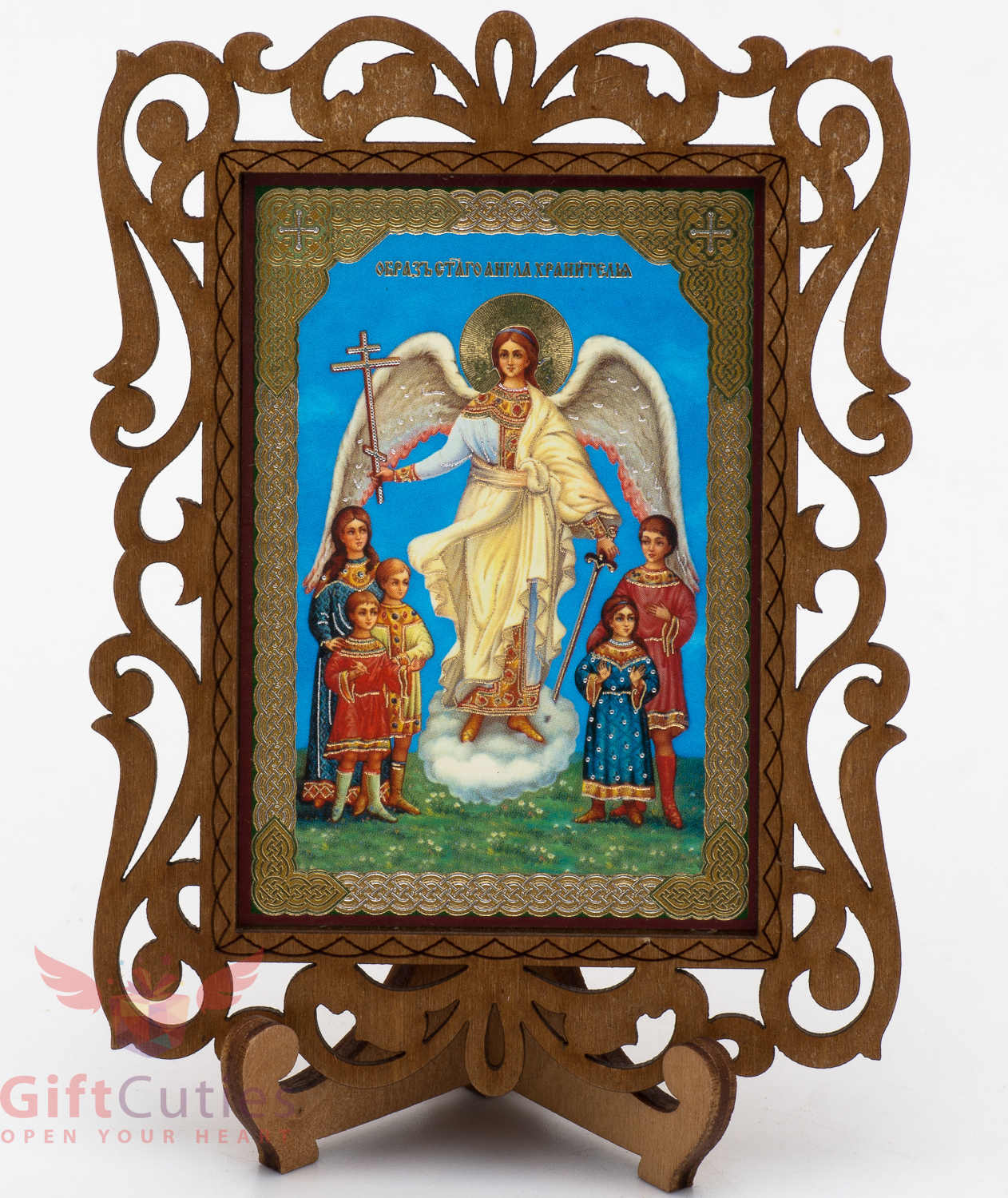 Guardian angel Ангел Хранитель Russian Christian Orthodox Church Icon Wood