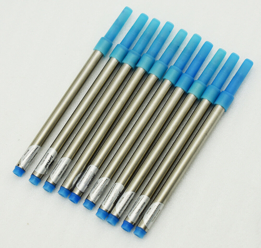10 PCS Jinhao Rollerball Pen Ink Refills , Screw Type 0.7 mm - Blue Color