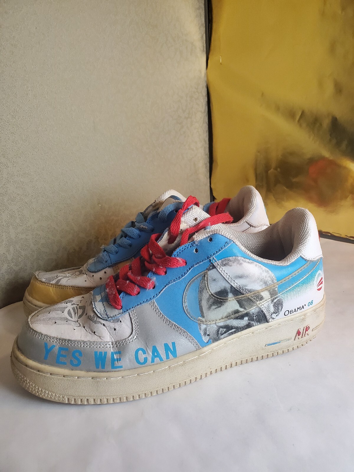 Nike Air Force One 2008 OBAMA-Change Yes We Can Men's Size 8 Nike Air Force One 2008 OBAMA-Change Yes We Can Men's Size 8