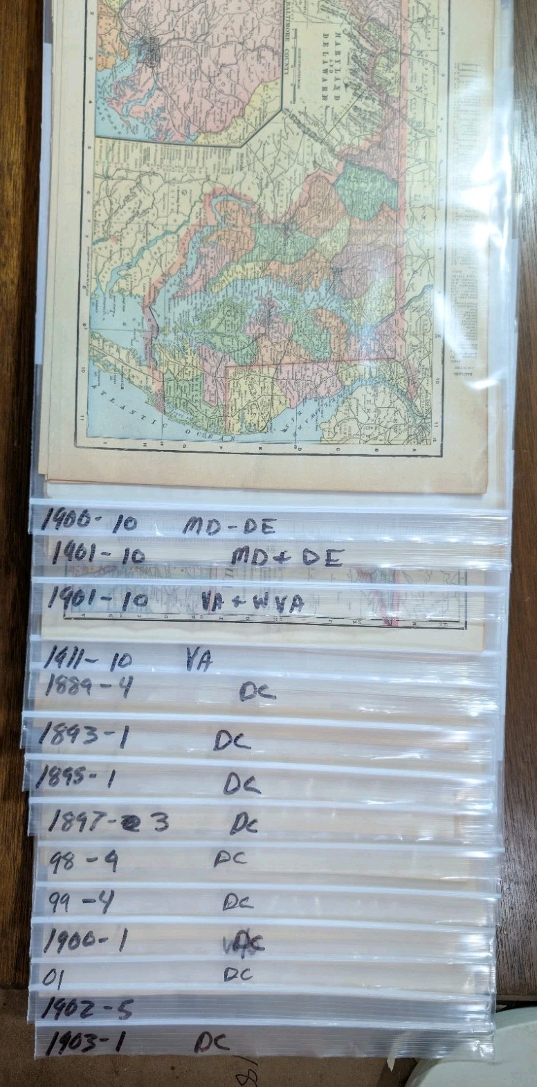 *FOR BRADY* (70) Antique Maps DC MD-DE VA-WVA VA