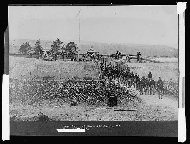 Photo:Fort Stevens north of Washington, D.C., 1864