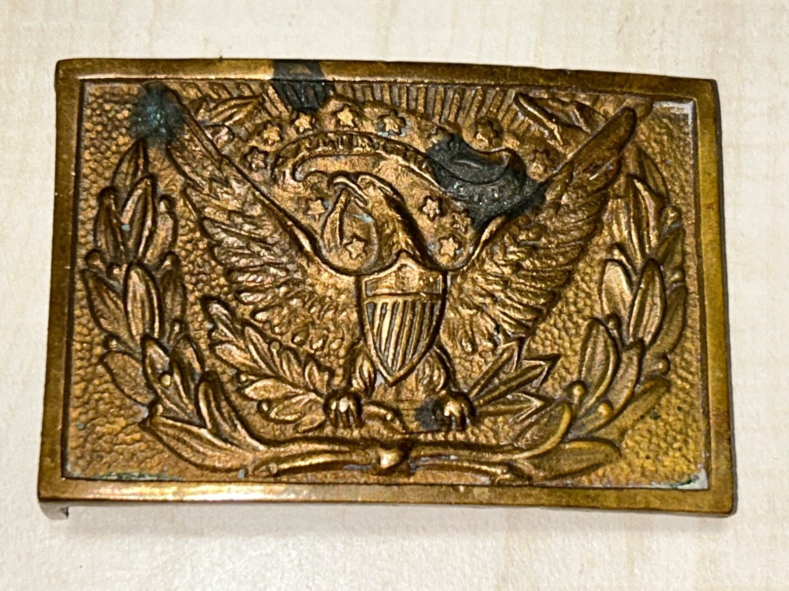 Original Indian Wars US Brass Belt Buckle