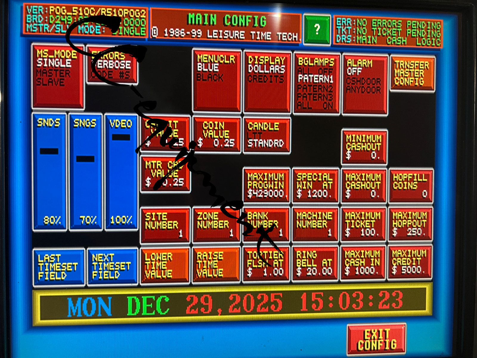 POT- O- GOLD   510C/POG2/ Version 02.03 - SOFTWARE FOR THE T340+ BOARDS