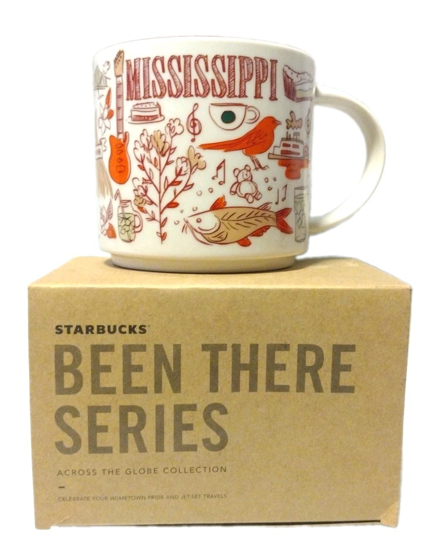 Starbucks Mississippi Been There Series 14 oz Mug New With Box Red Interior B2