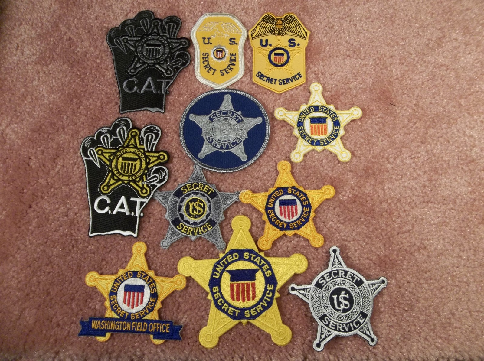 11 DIFFERENT USSS U.S. SECRET SERVICE PATCHES NOS EXCELLENT QUALITY VALUE PRICED
