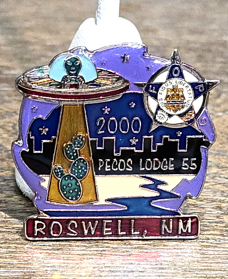 Vintage 2000 Roswell NM F.O.P. Lodge 55 Lapel Pin